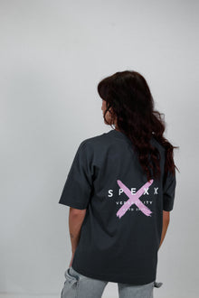  XX classic t-shirt grey & pink