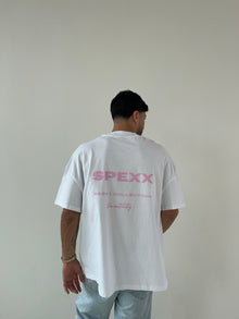  SpeXX oversized t-shirt white & pink