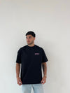 SpeXX oversized t-shirt black & pink